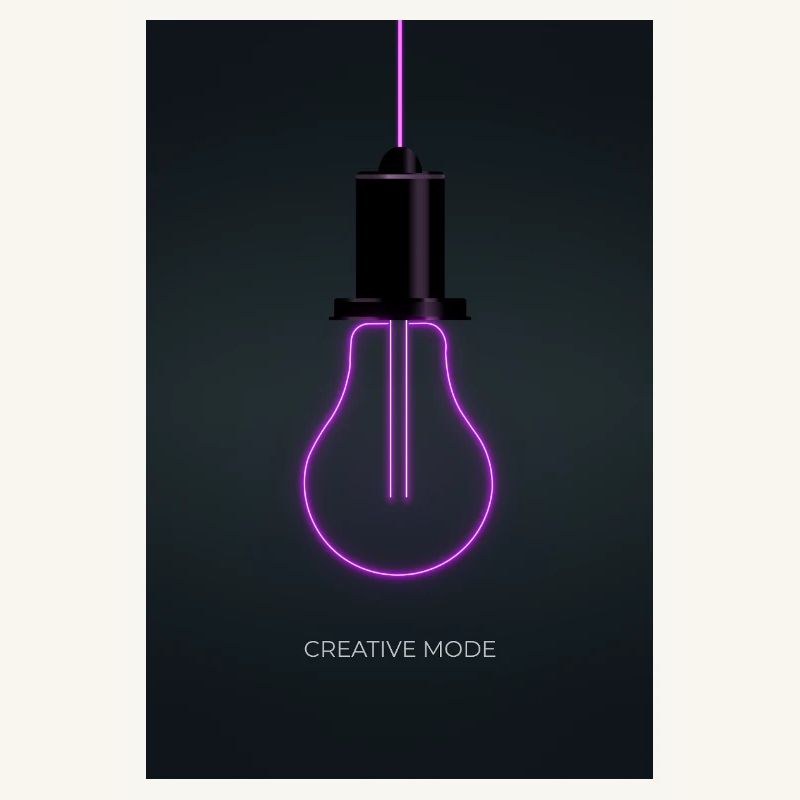 Affiche Créative de Mode Néon