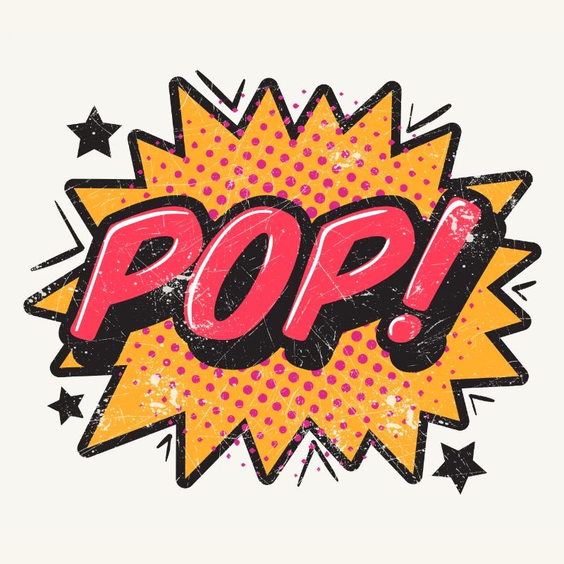 POP 80s COMIC STYLE GRAFFITI COMICS MOTIV GESCHENK