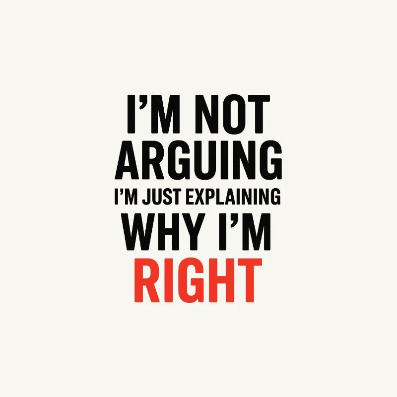 Je ne fais pas d’arguments Texte