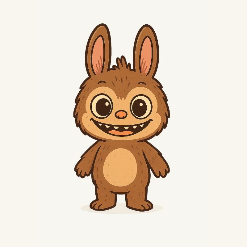 Cute Teddy Bear Rabbit Versatile Pattern