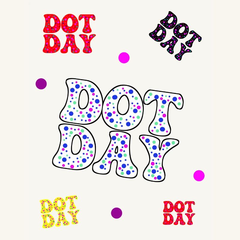 Dotday bunt - Text Pattern