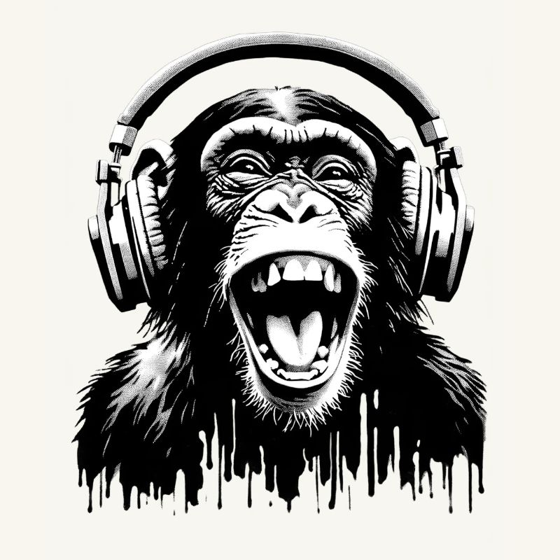 Music Monkey World 🎧 Affe mit Kopfhörern
