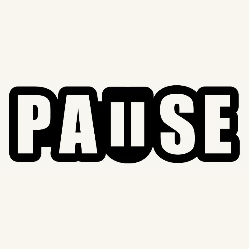 Pause - break - pause button