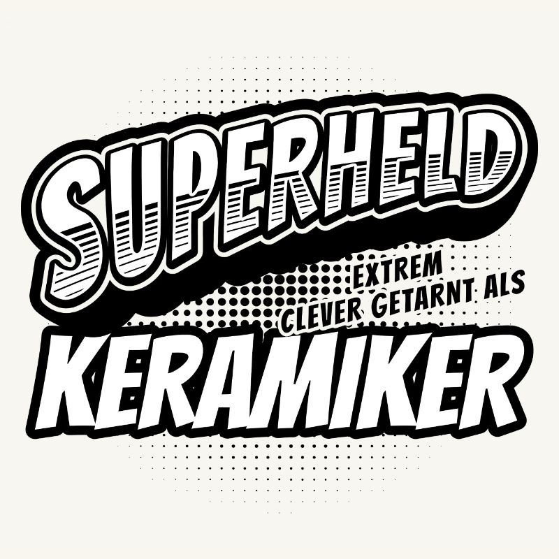 Superheld, clever getarnt als Keramiker