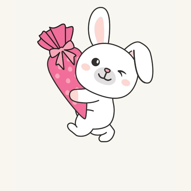 bye bye kindergarten hello school rabbit