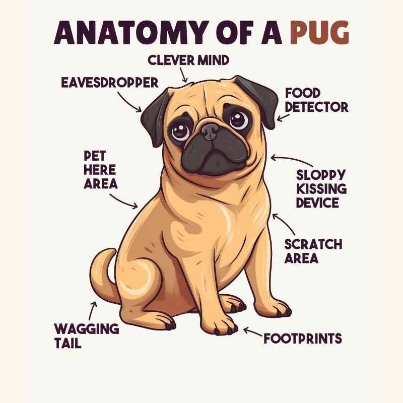 Explication du chien Anatomie d’un carlin