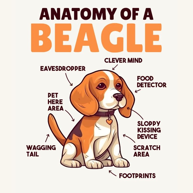 Explication du chien Anatomie d’un beagle