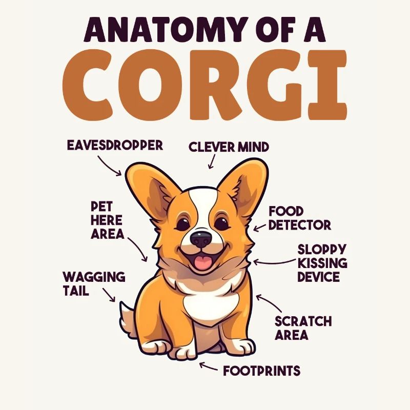 Explication du chien Anatomie d’un Corgi