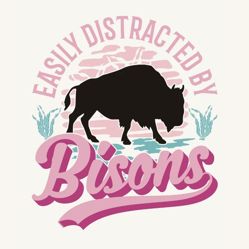 Facilement distrait par le bison buffle d’eau Buffalo
