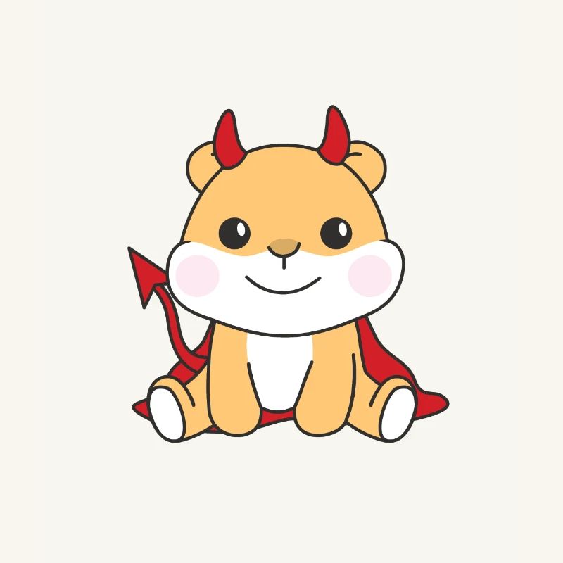 Hamster Happy Halloween Devil Costume