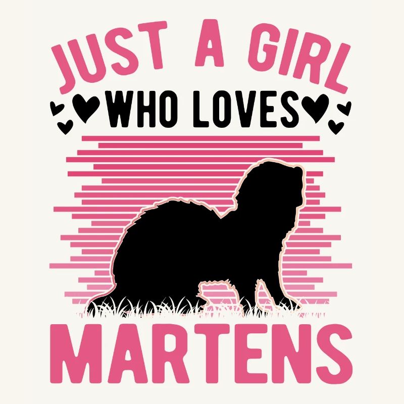 Marder Mädchen Nerz Dachs Baummarder