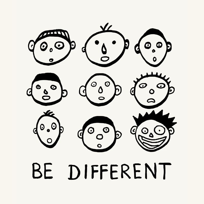 Be different sei anders statement cool lustig