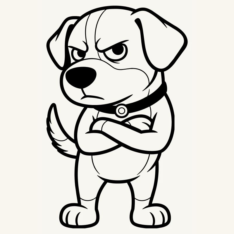 Grumpy Dog
