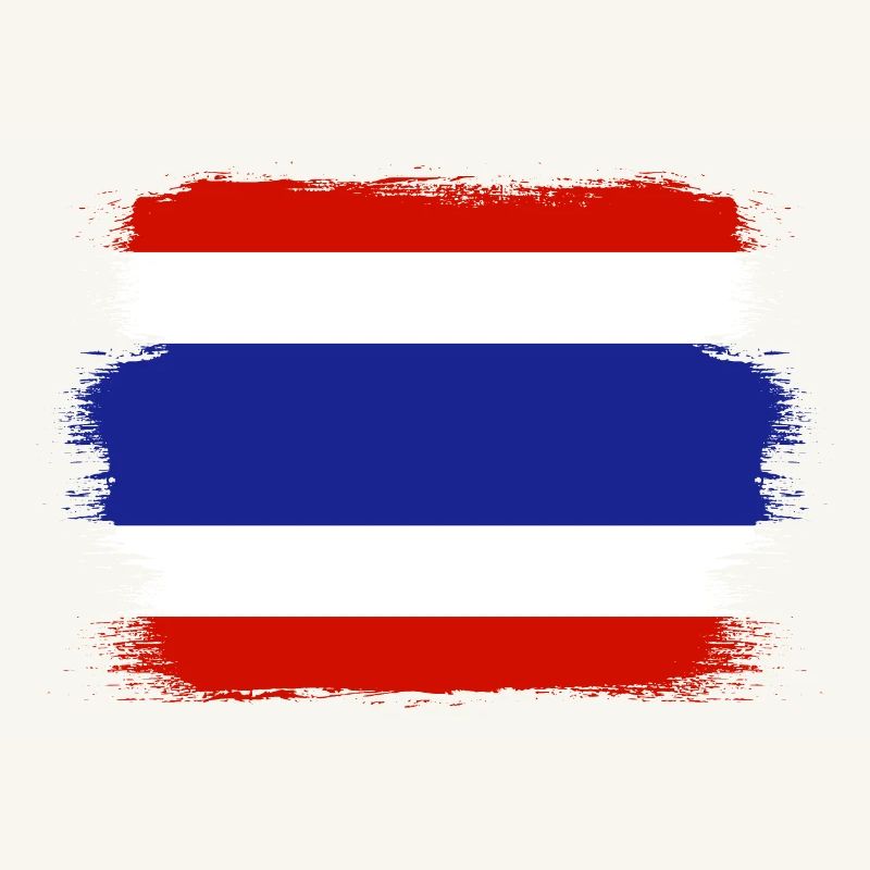 Thaïlande Drapeau Thaïlandais Drapeau utilisé Look