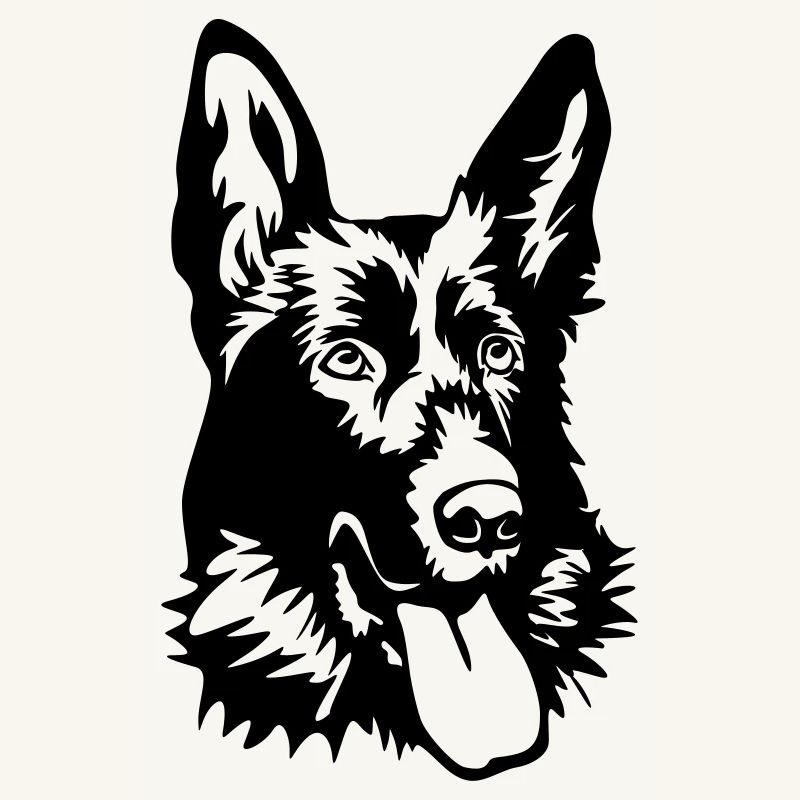 German shepherd head