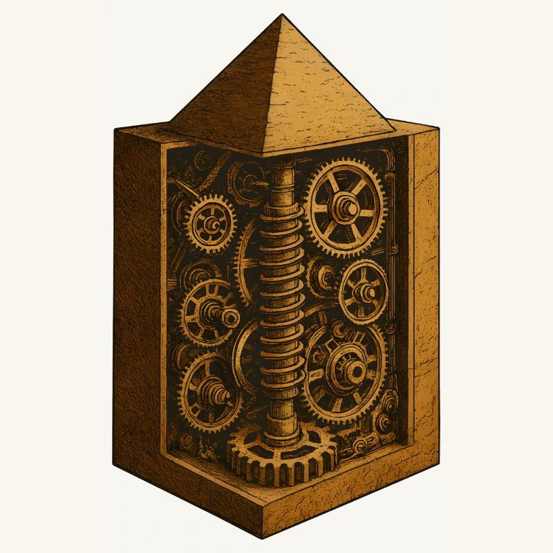 Pyramide von Chephren | Antike Getriebemechanik-Kunst
