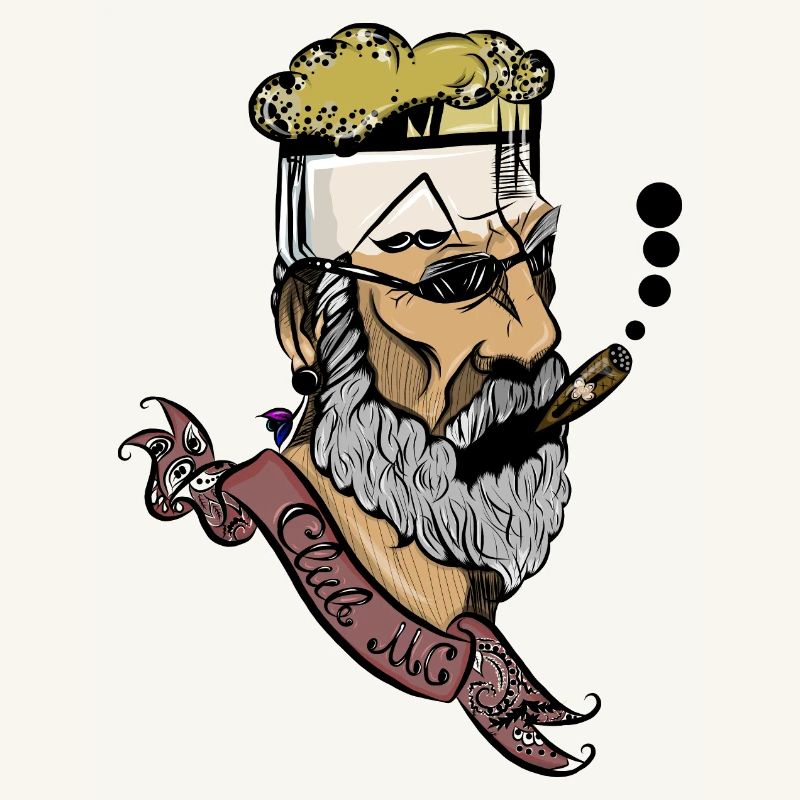 Bart Mann mit Zigarre