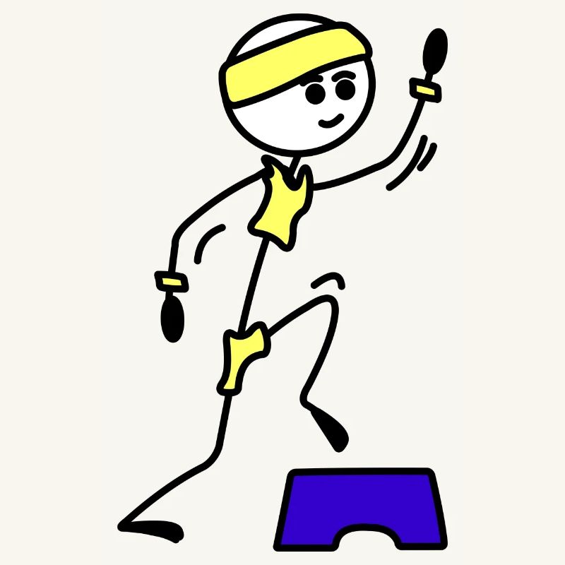 Schritte oder Aerobic Mädchen Trainingsübung