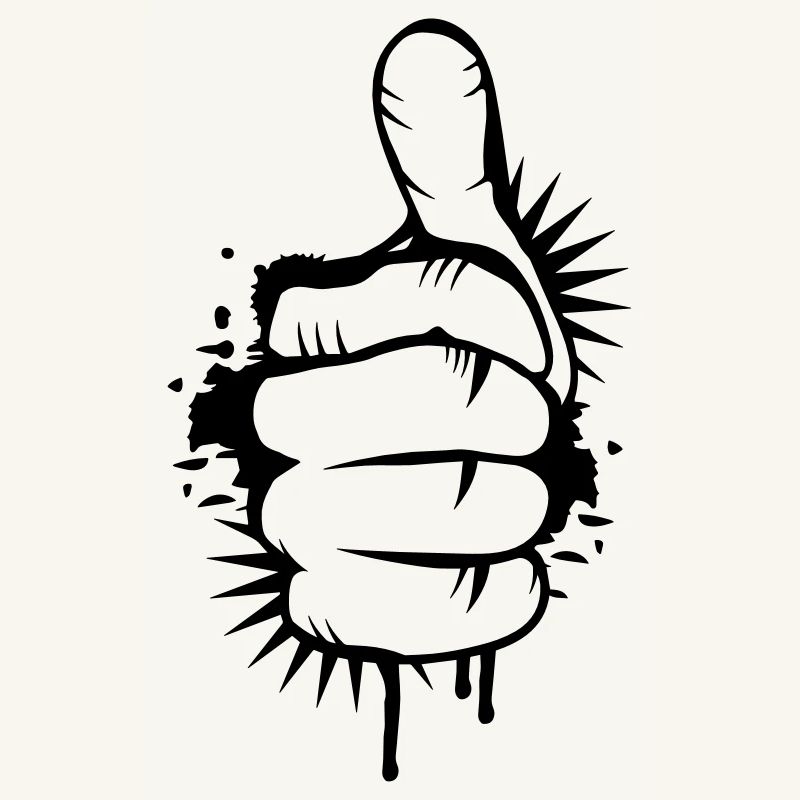 Hand with thumb up