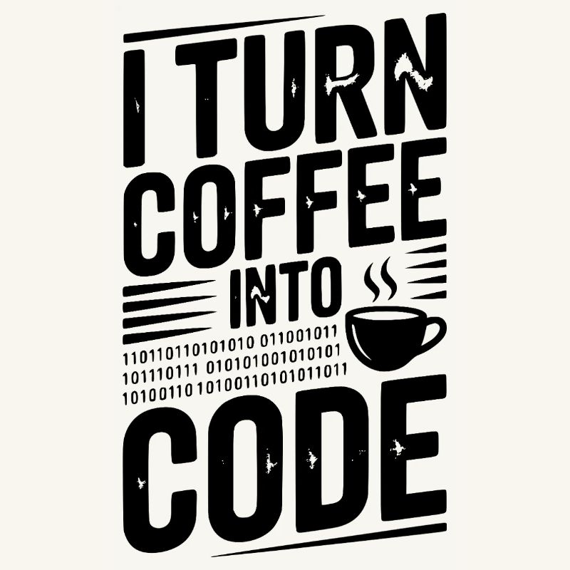 Je transforme le café en code