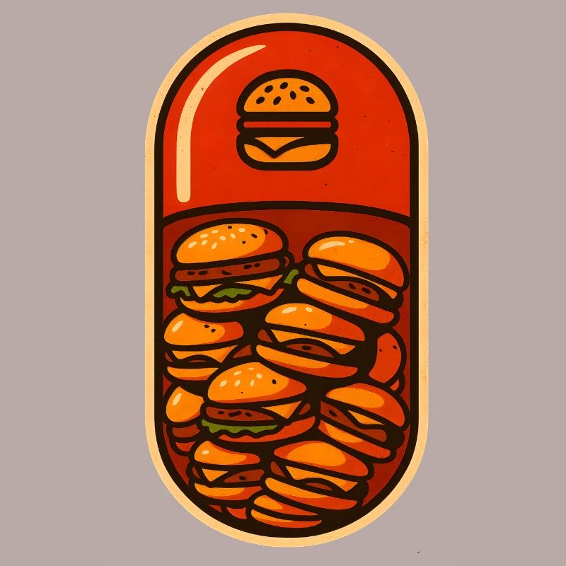 Drôle de hamburger Stack Lover Design