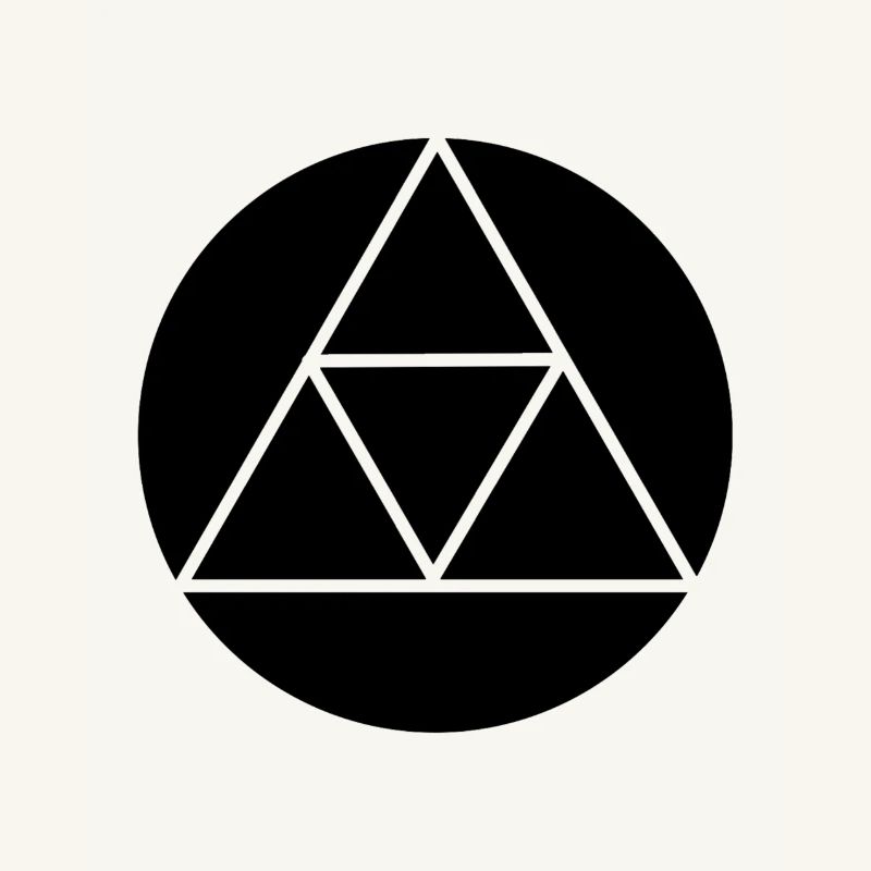 Triforce triangle symbol basic colors