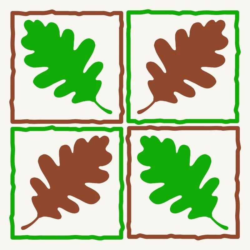 Eichenlaub deutscher Wald Blätter Eicheln Herbst