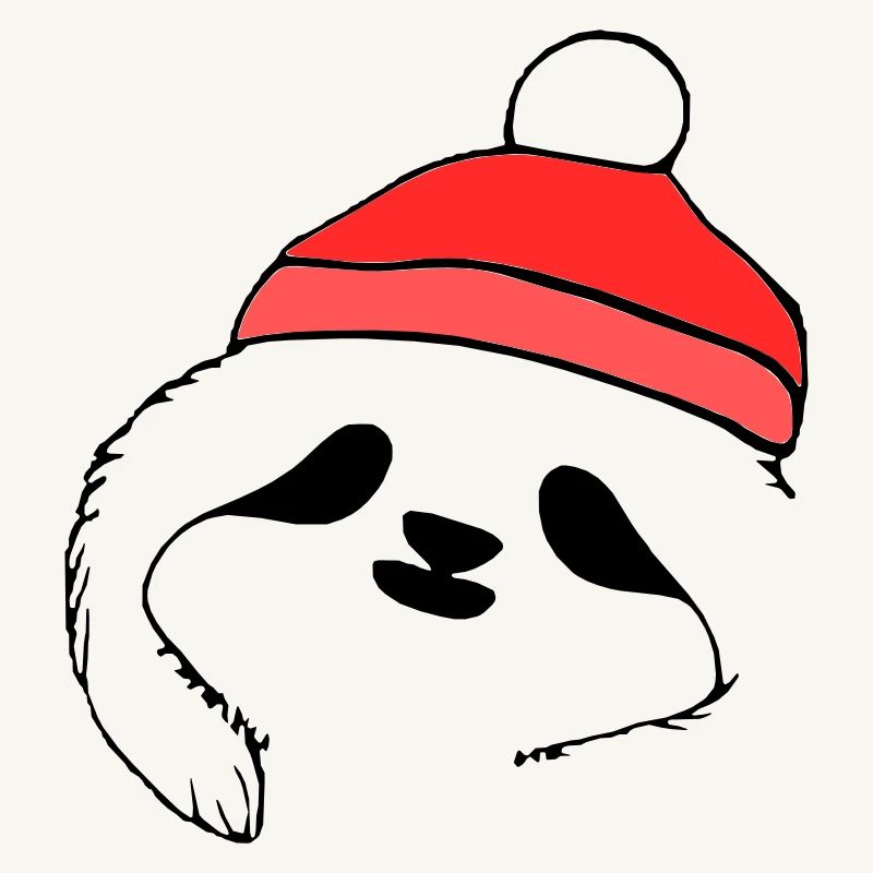 Sloth Christmas Cute Sloth Vector 2