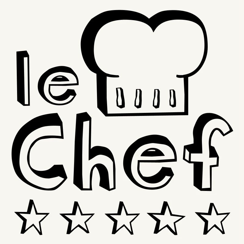 Le Chef Vater, Ehemann oder man Meister der Grill,