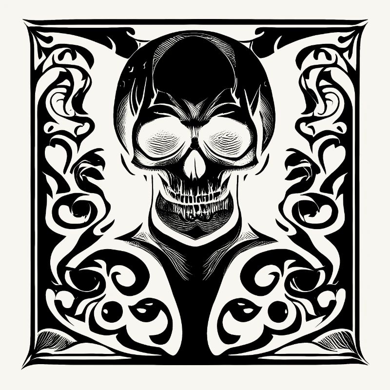 Halloween- oder Horror- Totenschädel