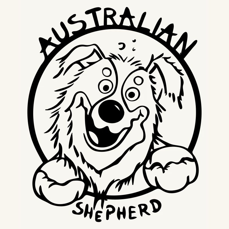 Funny Australian Shepherd