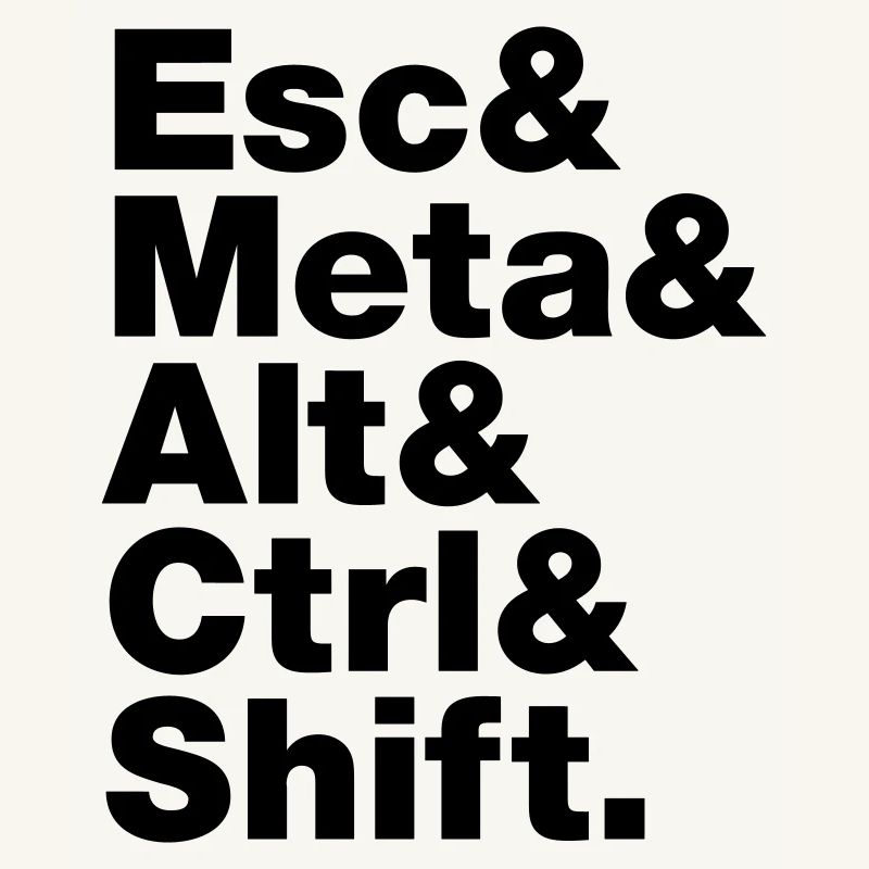Esc & Meta & Alt & Ctrl & Shift