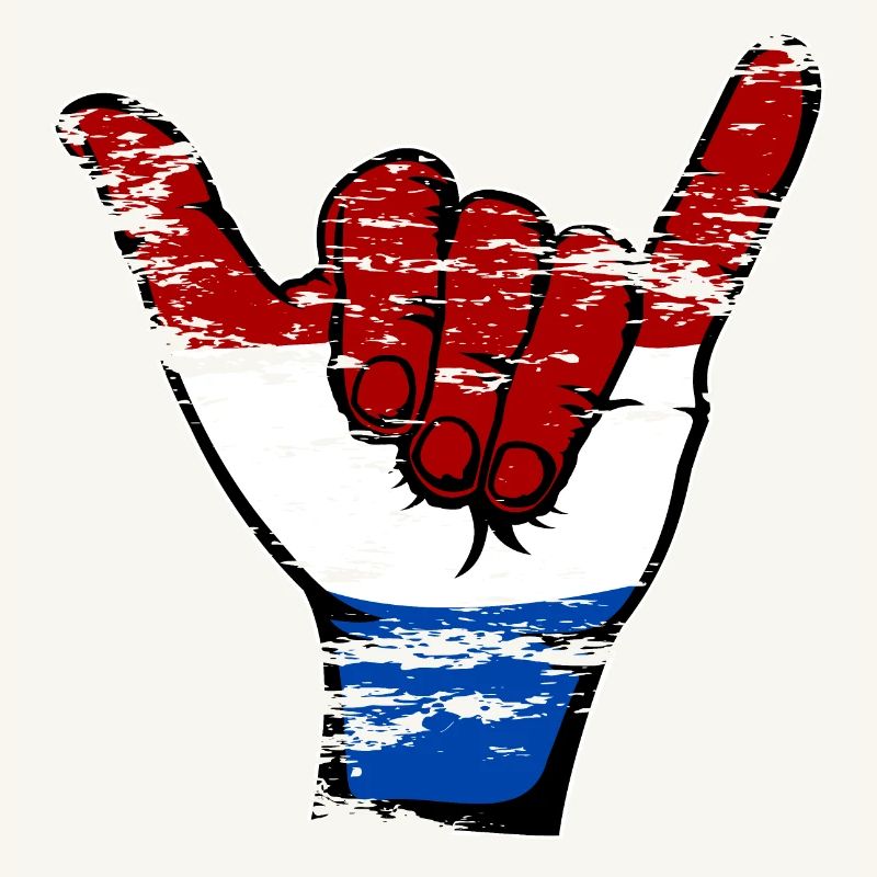 Drapeau de la Hollande Symbole de surf utilisé