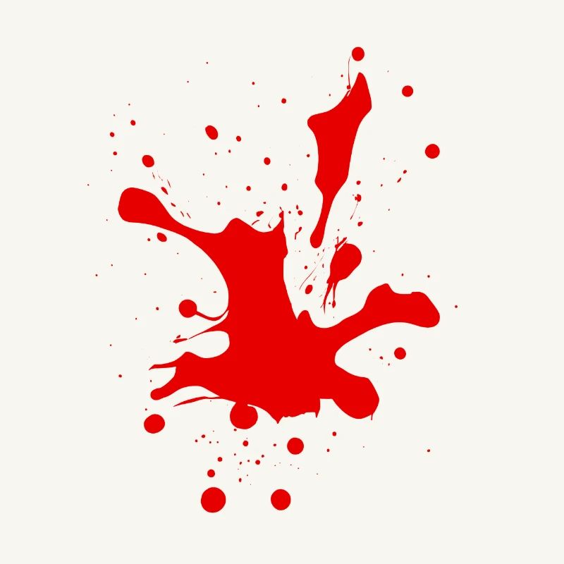 Blutspritzer Horror Geschenkidee