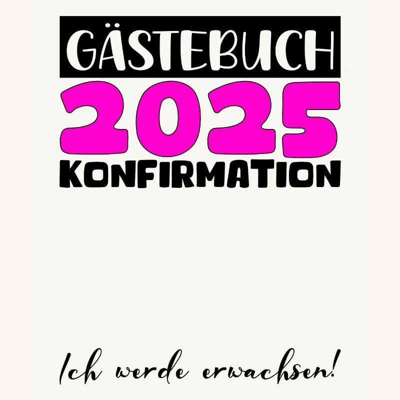Konfirmation 2025 Gästebuch Deko Mädchen Jungen