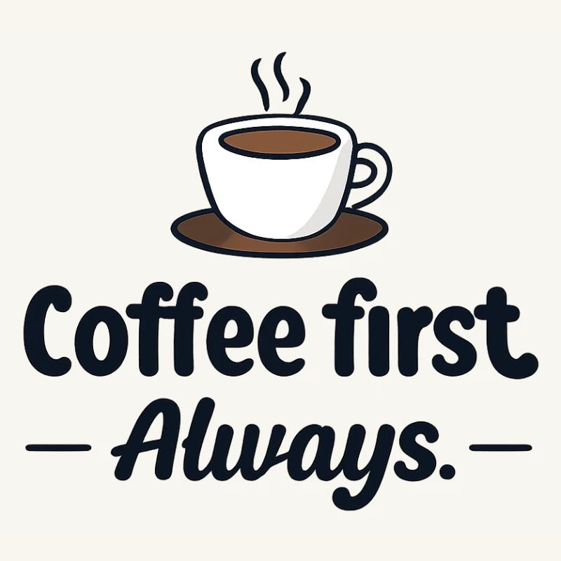 Coffee first