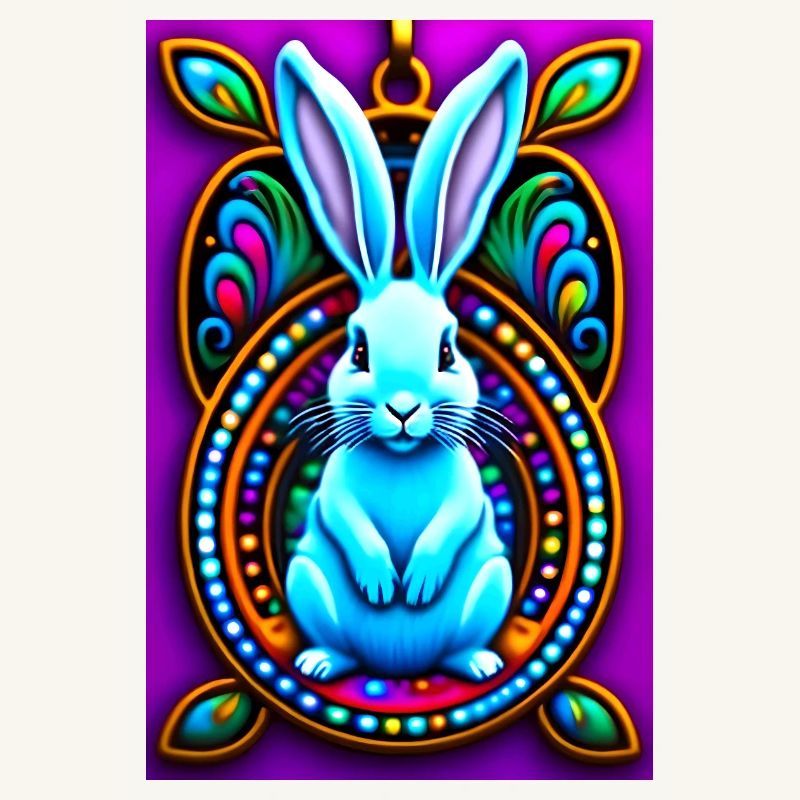 Psychedelic Easter Bunny