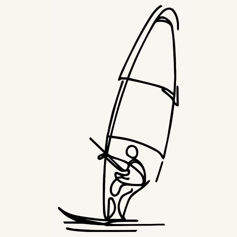 Windsurfer Drawing