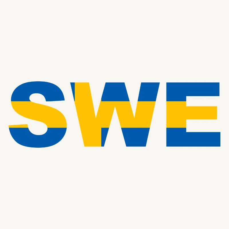 Drapeau Suède Code ISO SWE