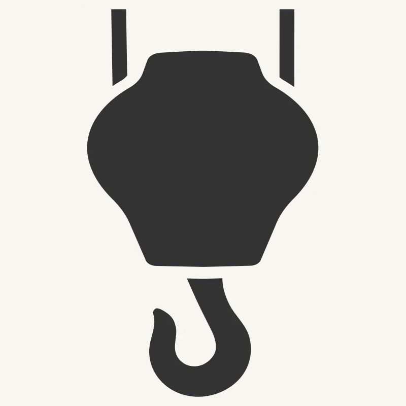 Industrial crane hook Lifting hook or hoist hook