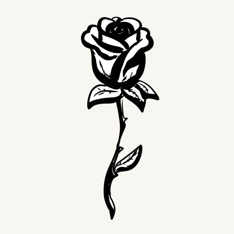 Symbole Rose Forme de fleur