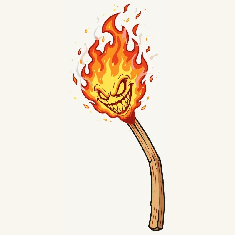 Lodernder Flammenkobold
