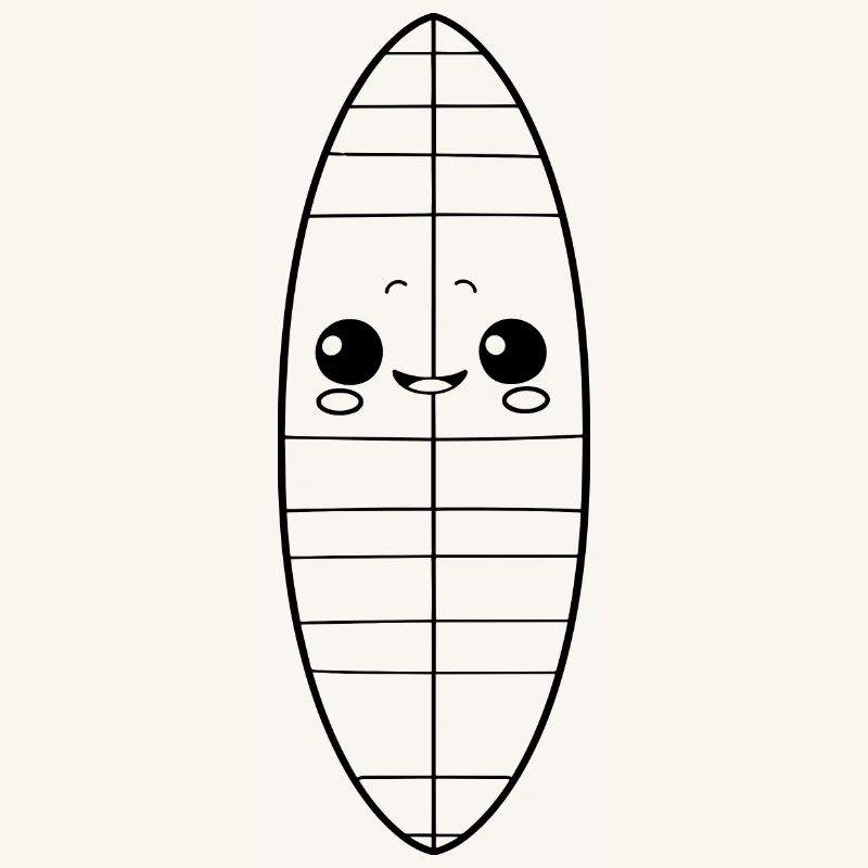 Surfboard Comic Look