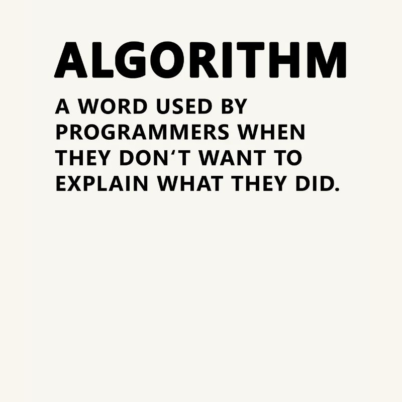 Programmer Algorithm Definition