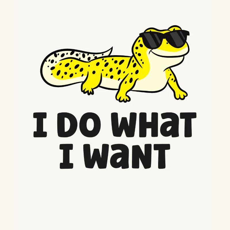 Ich tue, was ich will Reptil Eidechse Leopard