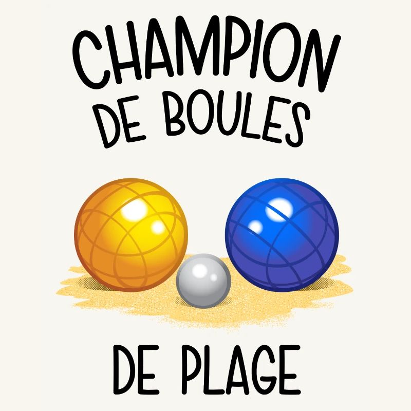 Champion de boules de plage