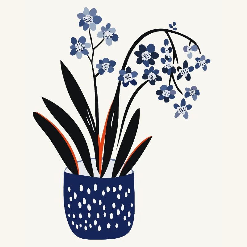 Conception de plante mignonne