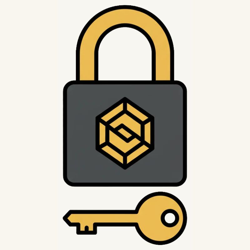 Crypto Security | Lock & Key Symbol