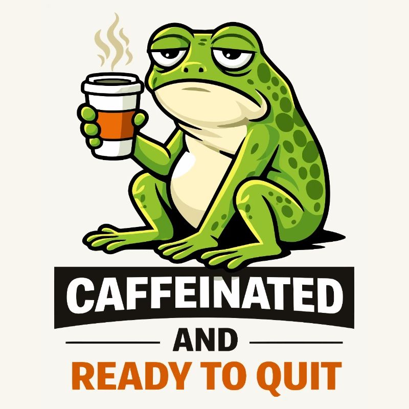 Caffeinated Frog: Ready to Quit