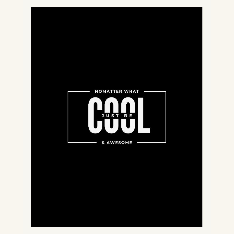 Peu importe la typographie audacieuse et cool